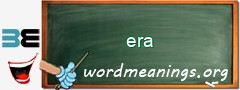 WordMeaning blackboard for era